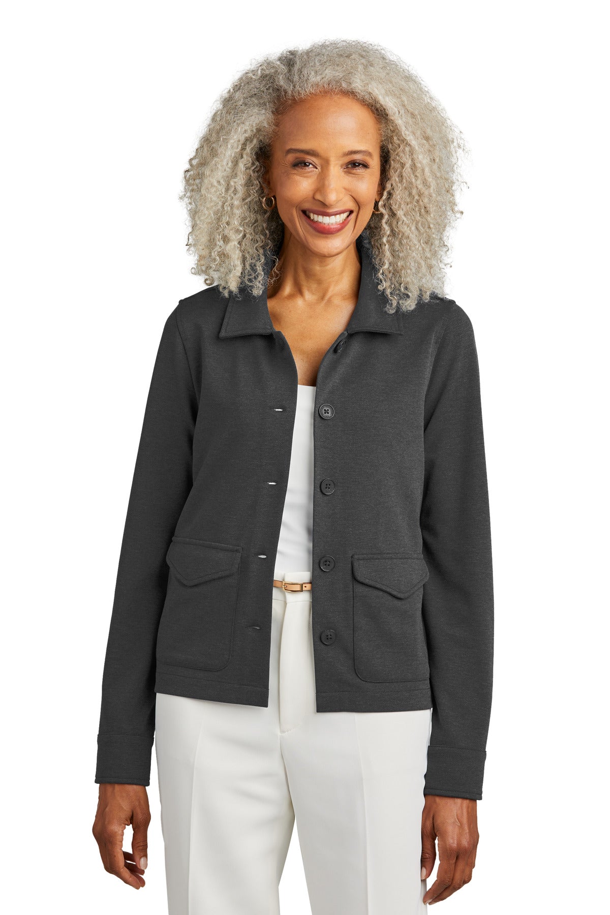 Brooks BrothersÂ® Women's Mid-Layer Stretch Button Jacket BB18205