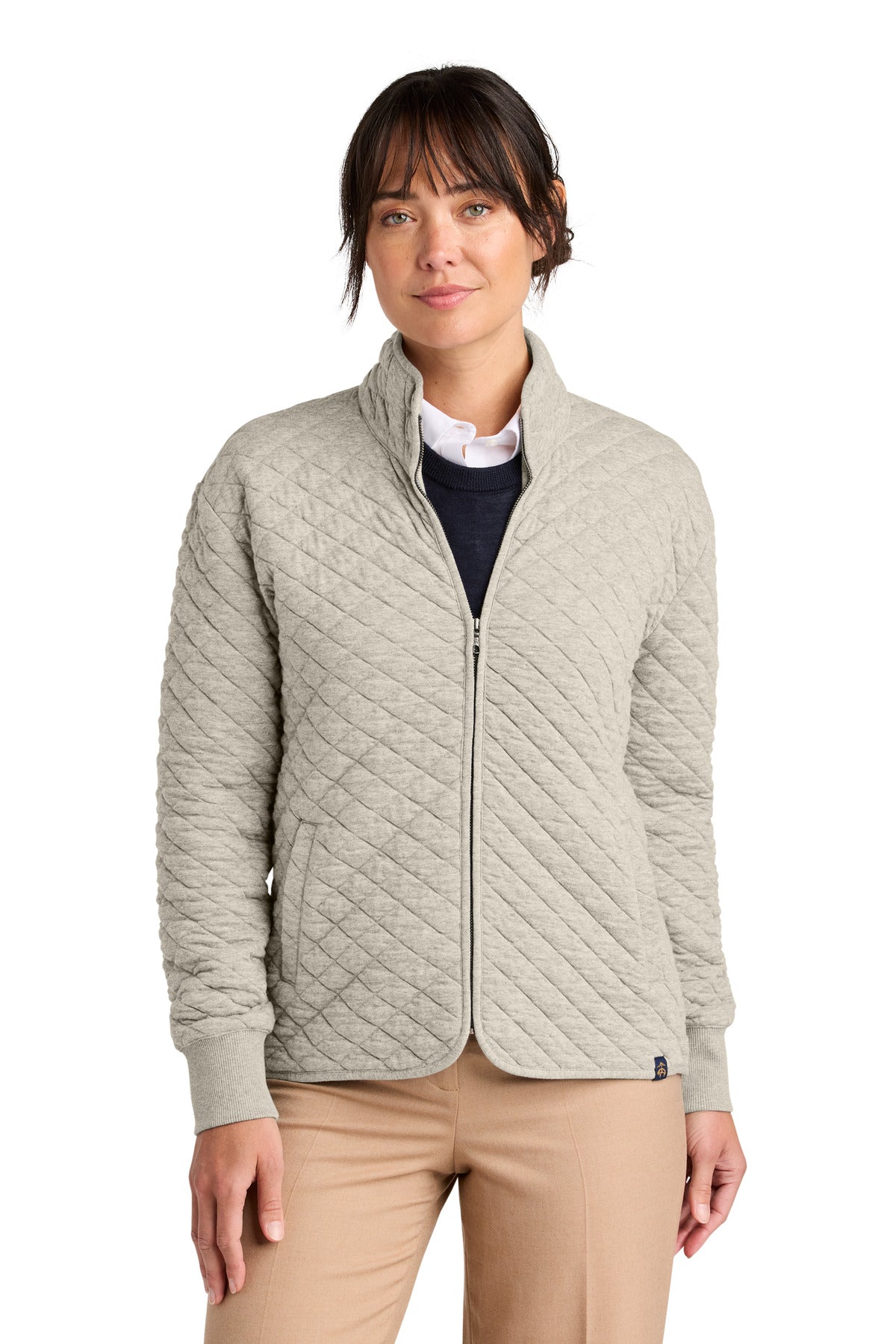 Brooks BrothersÂ® Women's Diamond Quilt Full-Zip BB18213