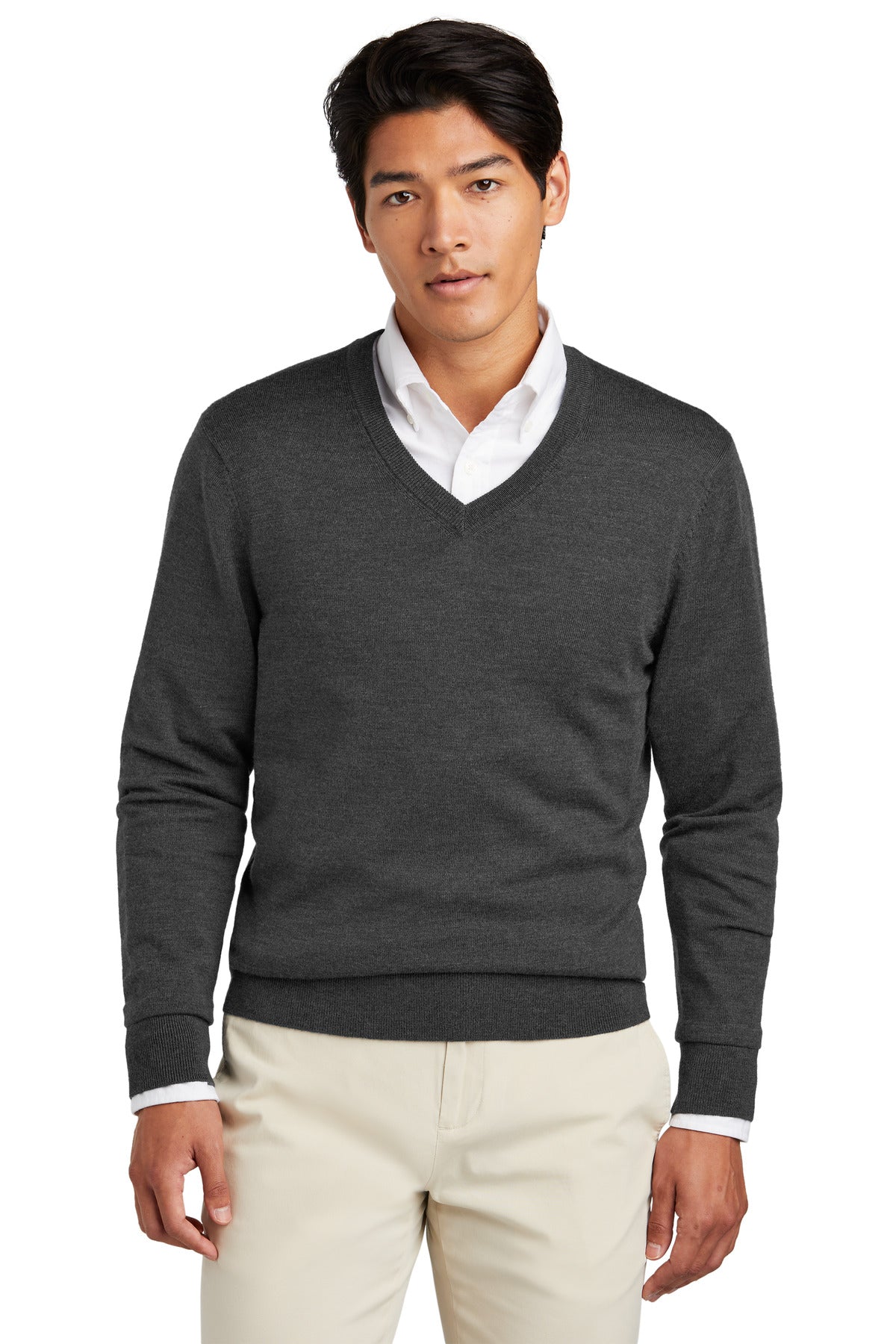 Brooks BrothersÂ® Washable Merino V-Neck Sweater BB18410