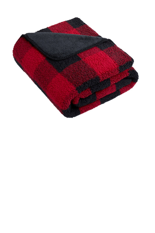 Port AuthorityÂ® Double-Sided Sherpa/Plush Blanket BP48