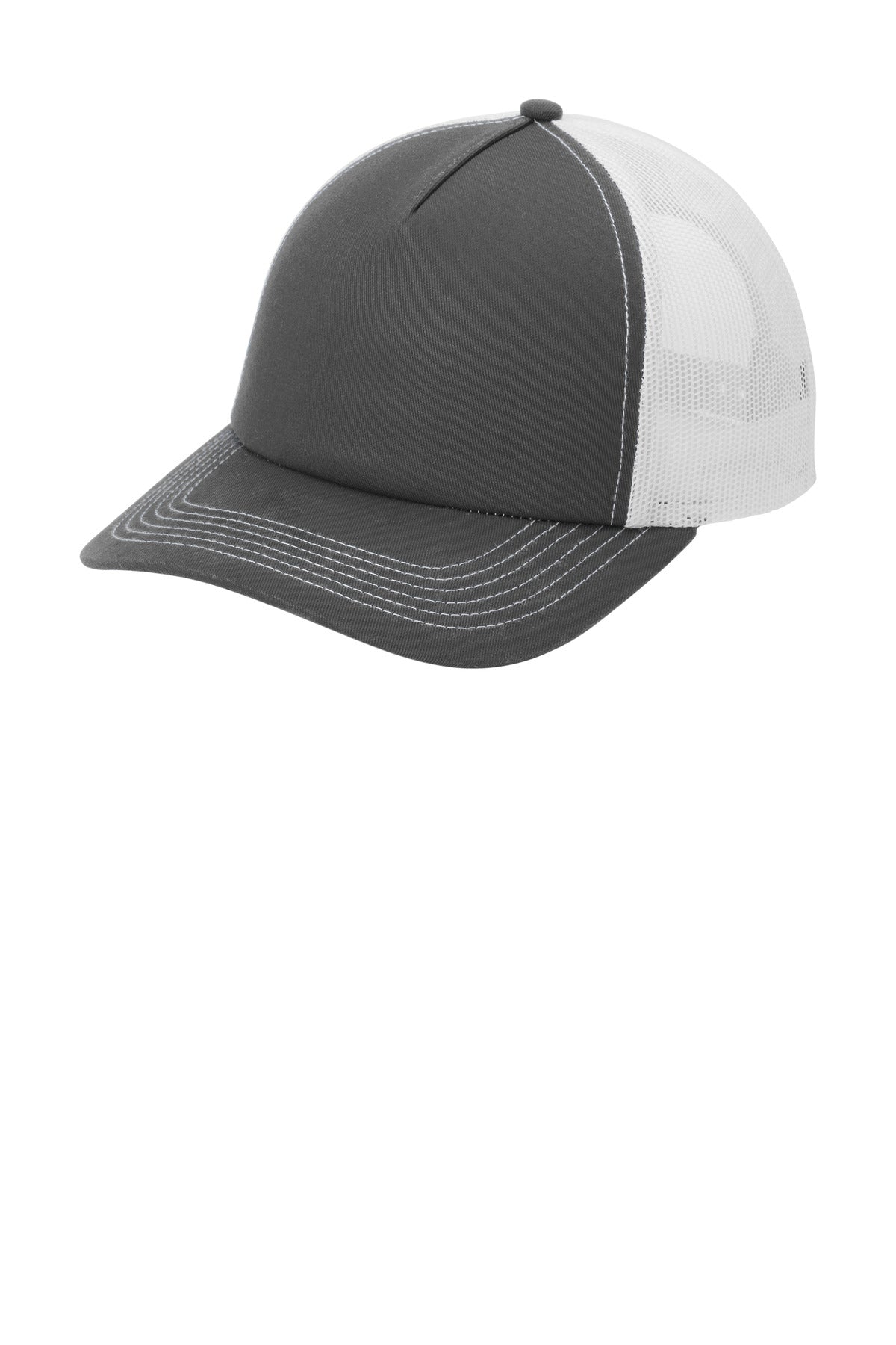 Port AuthorityÂ® Low-Profile Snapback 5-Panel Trucker Cap C115LP