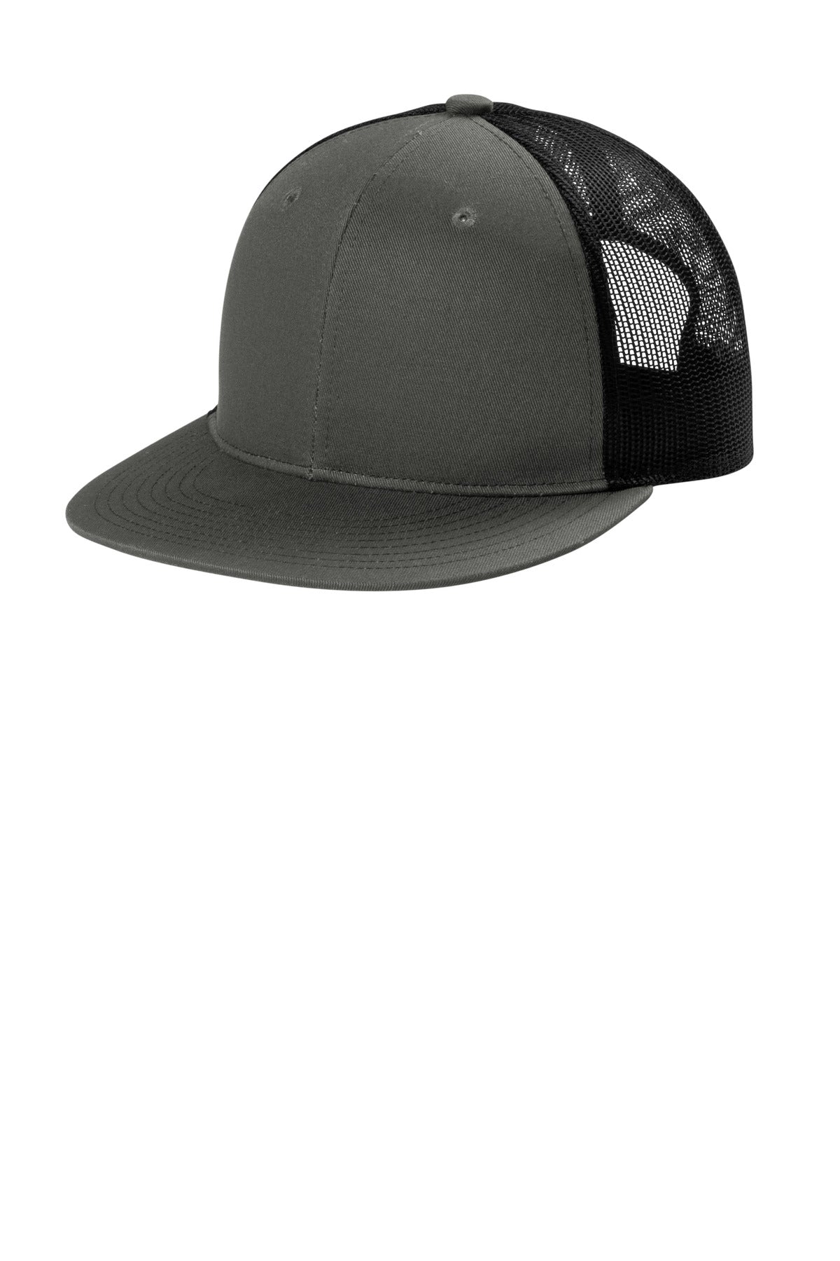 Port AuthorityÂ® Snapback Flat Bill Trucker Cap C117