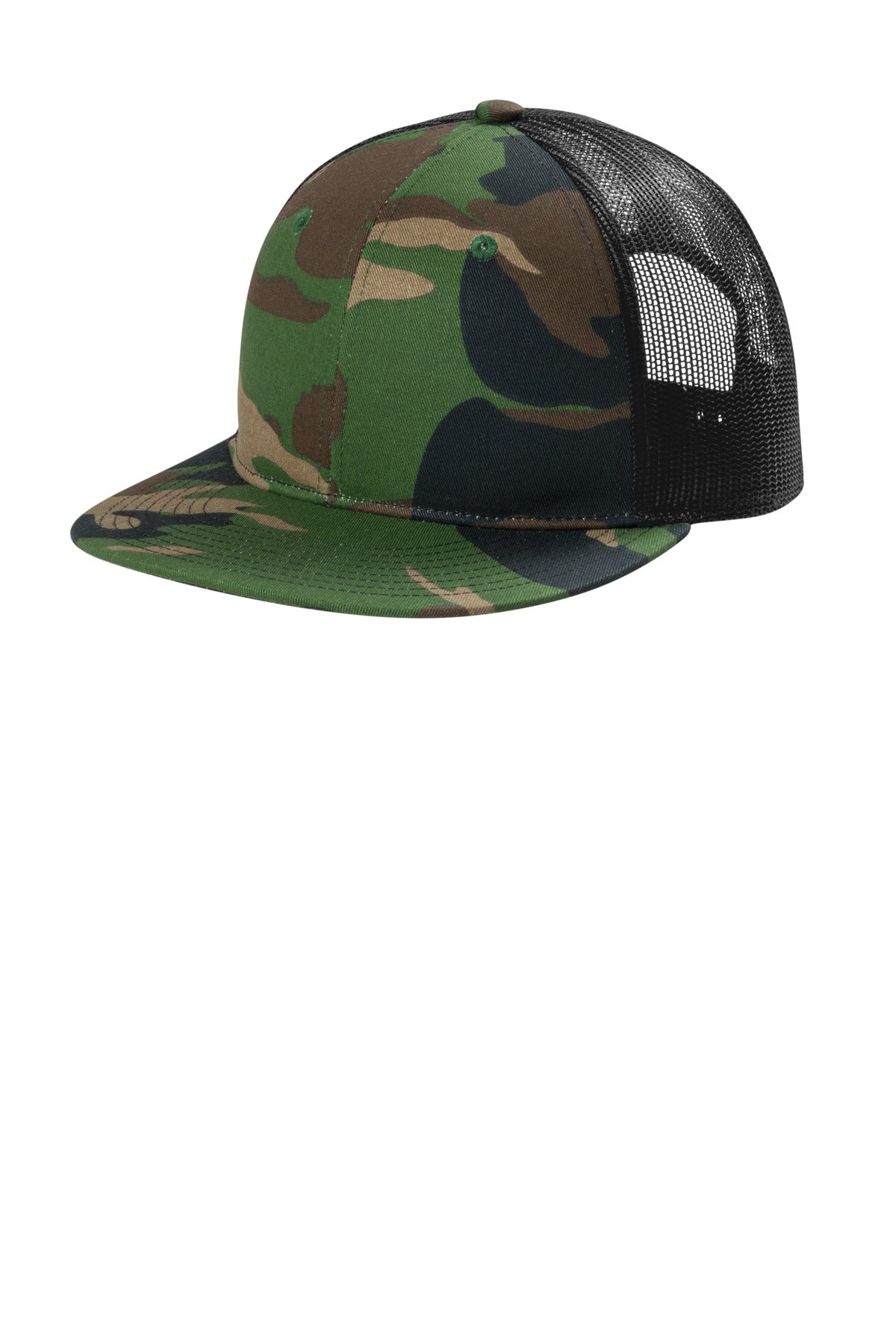 Port AuthorityÂ® Snapback Flat Bill Trucker Cap C117