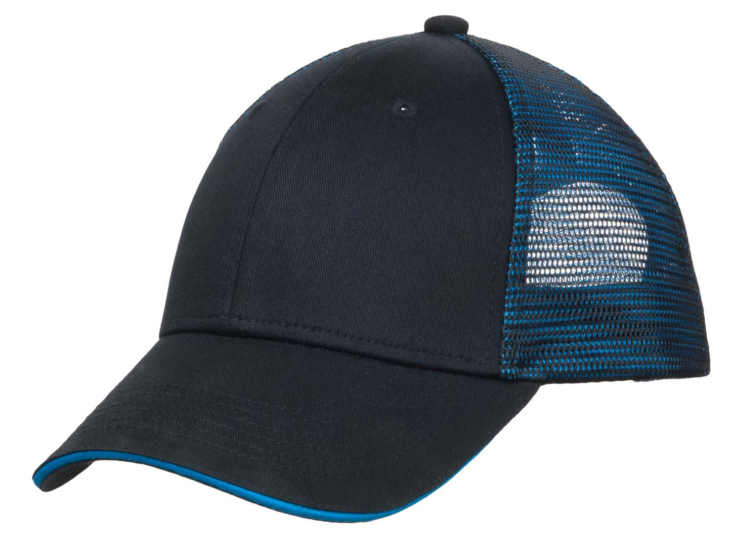 Port AuthorityÂ® Double Mesh Snapback Sandwich Bill Cap. C818