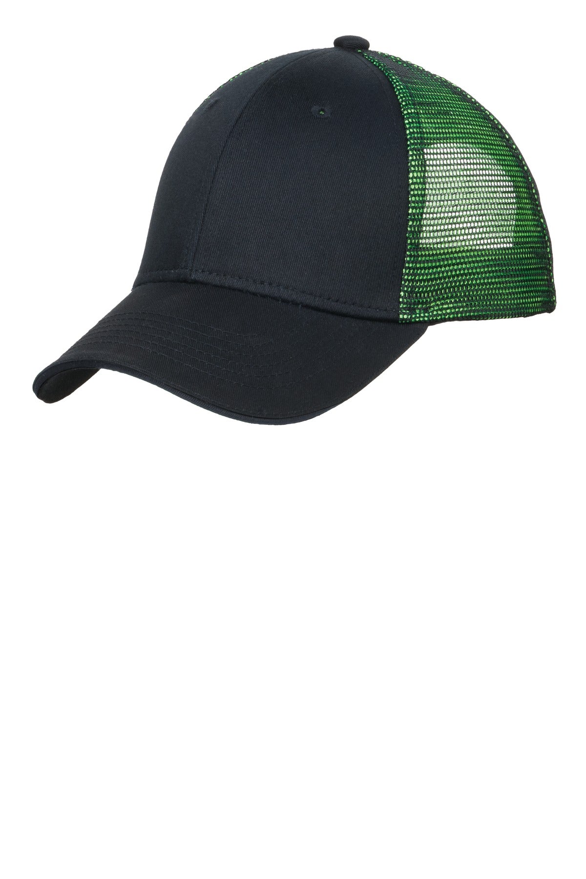 Port AuthorityÂ® Double Mesh Snapback Sandwich Bill Cap. C818
