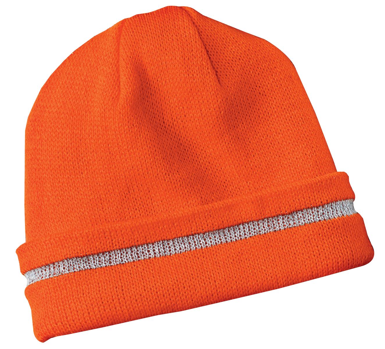 CornerStoneÂ® - Enhanced Visibility Beanie with Reflective Stripe.  CS800
