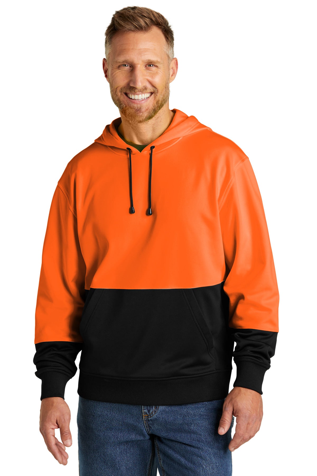 CornerStoneÂ® Enhanced Visibility Fleece Pullover Hoodie CSF01