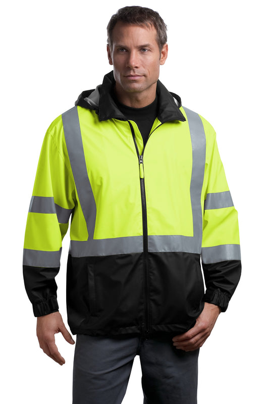 CornerStoneÂ® - ANSI 107 Class 3 Safety Windbreaker. CSJ25