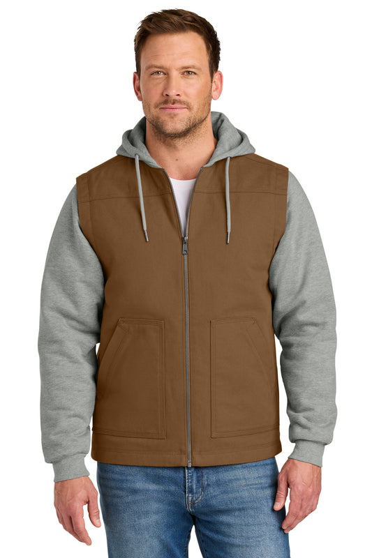 CornerStoneÂ® Duck Fleece Full-Zip Hooded Jacket CSJ42