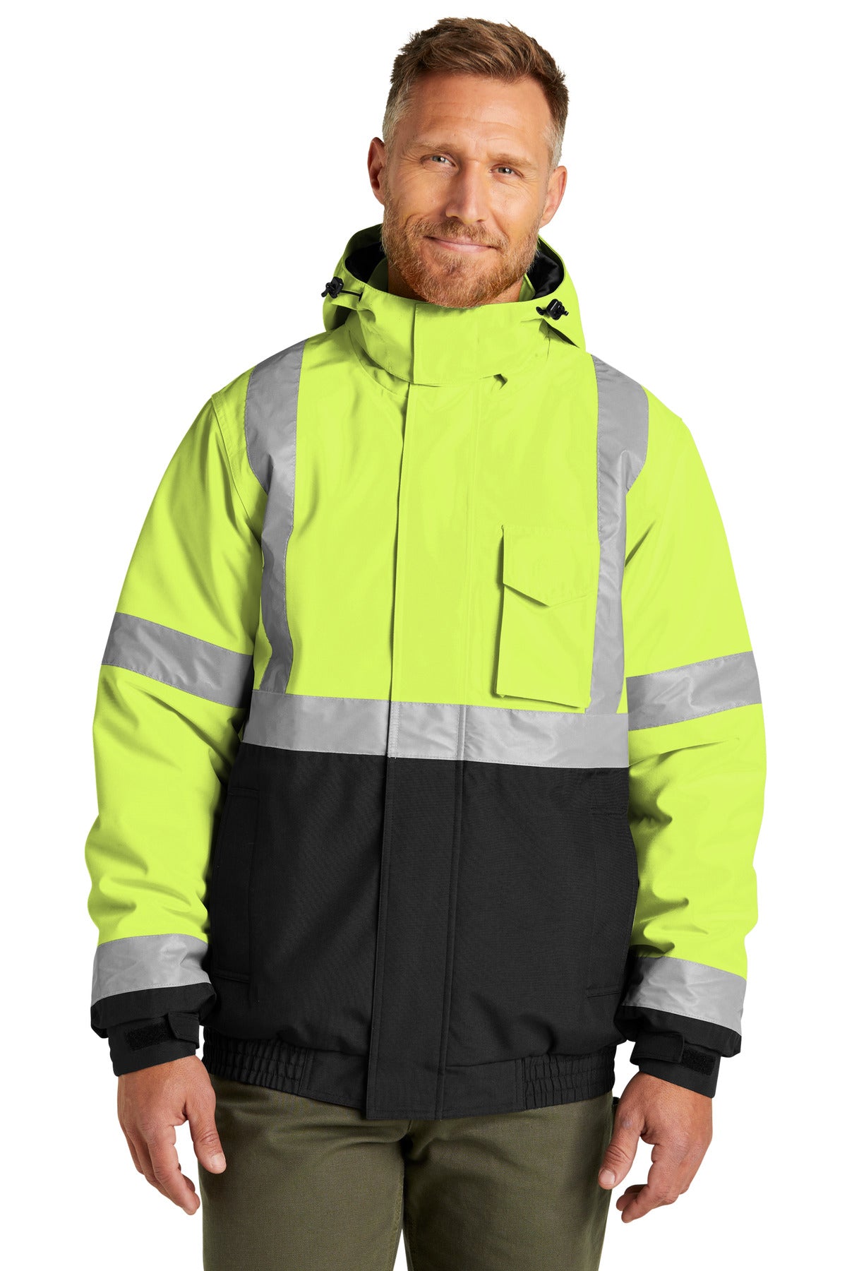 CornerStoneÂ® ANSI 107 Class 3 Economy Waterproof Insulated Bomber Jacket CSJ500