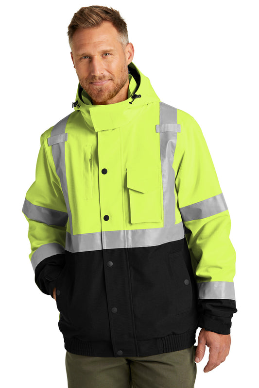 CornerStoneÂ® ANSI 107 Class 3 Waterproof Insulated Ripstop Bomber Jacket CSJ501