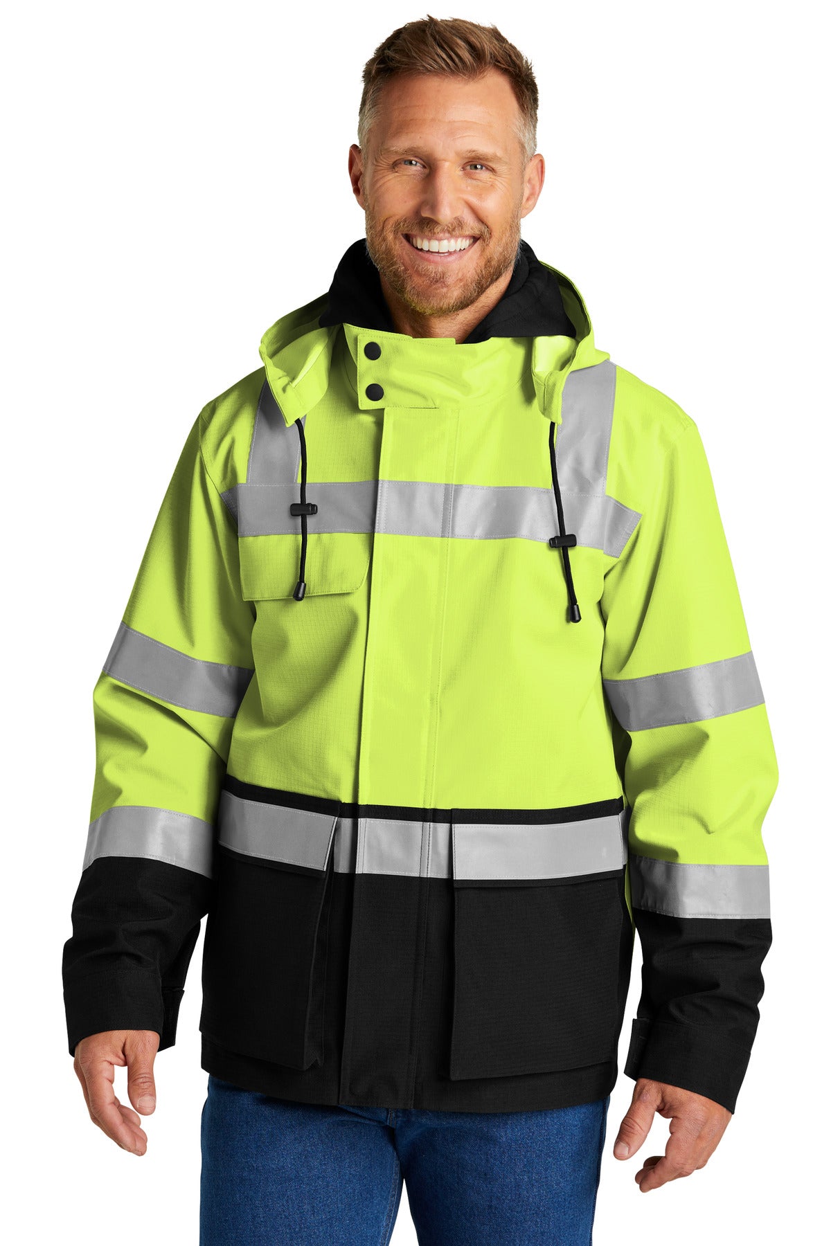 CornerStoneÂ® ANSI 107 Class 3 Waterproof Ripstop 3-In-1 Parka CSJ502