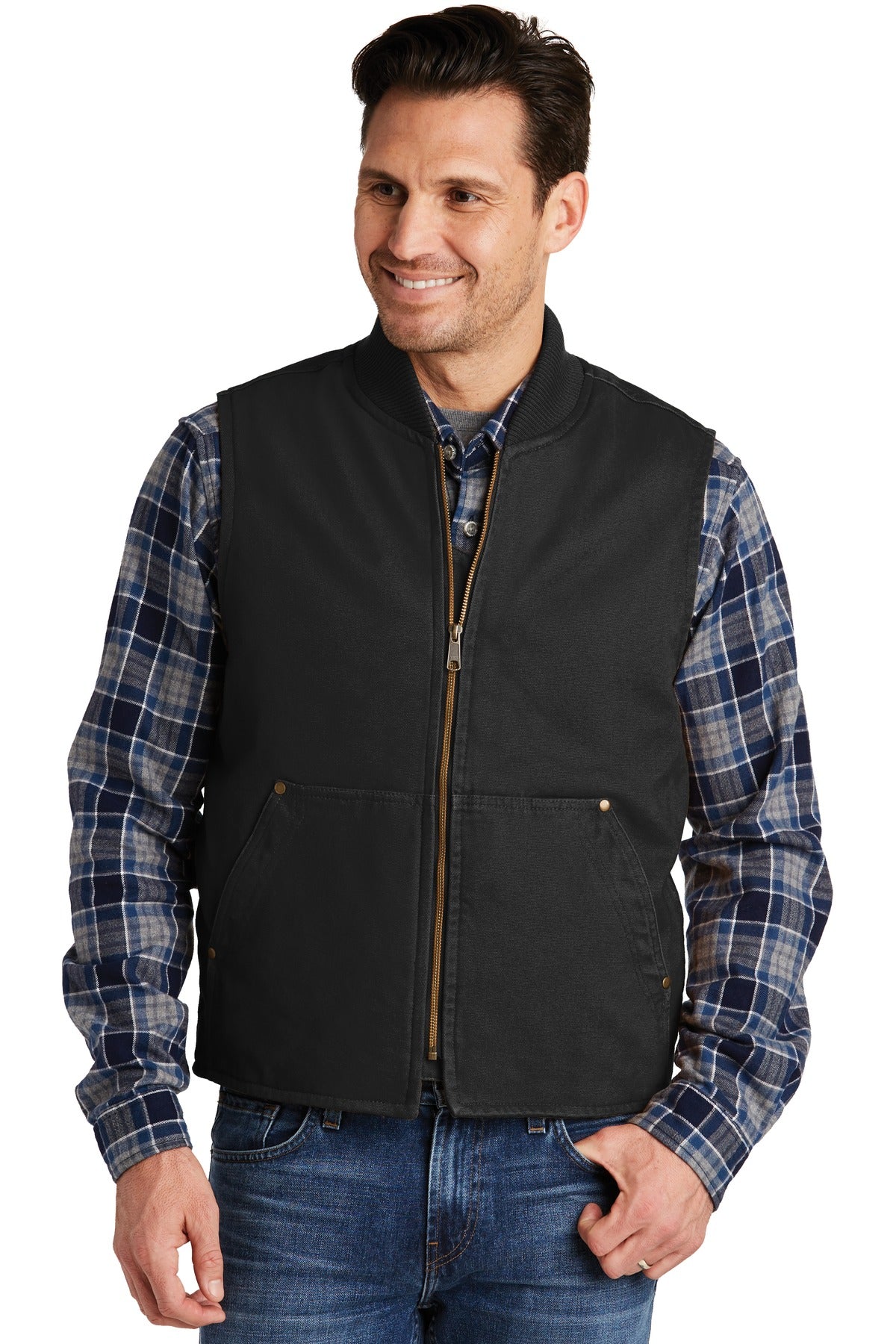 CornerStoneÂ® Washed Duck Cloth Vest. CSV40
