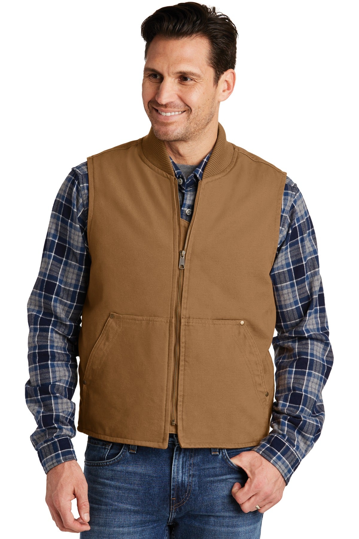CornerStoneÂ® Washed Duck Cloth Vest. CSV40