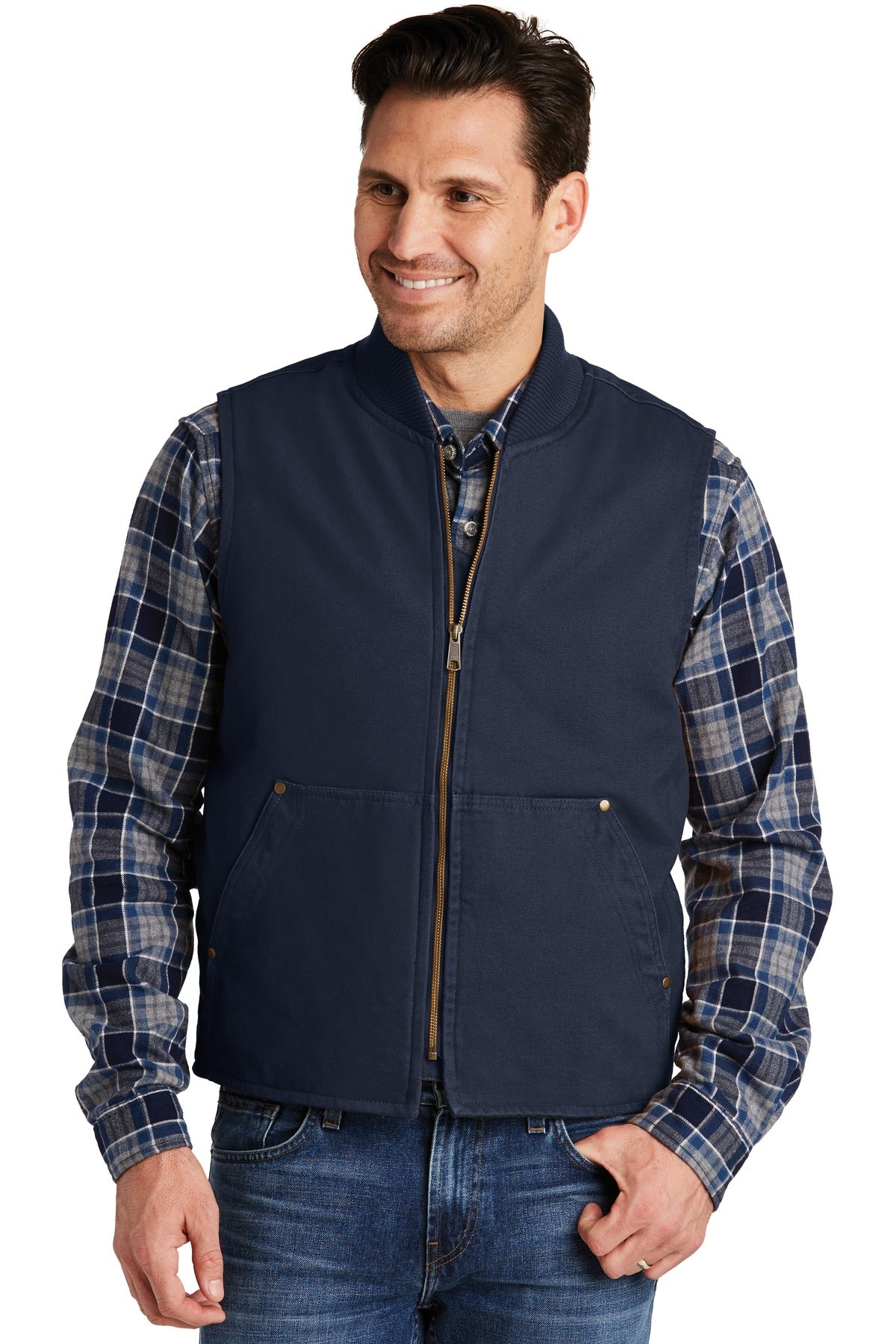 CornerStoneÂ® Washed Duck Cloth Vest. CSV40
