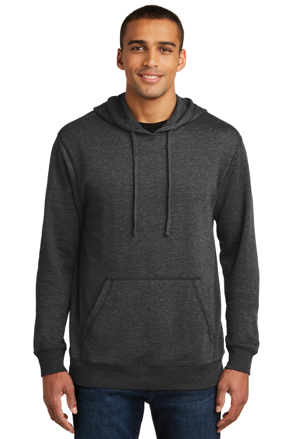 DistrictÂ® Lightweight Fleece Hoodie. DM391