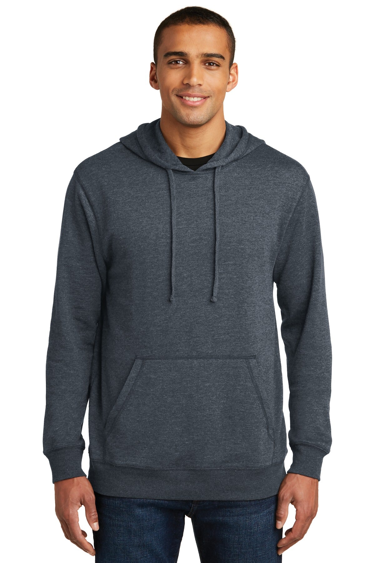 DistrictÂ® Lightweight Fleece Hoodie. DM391