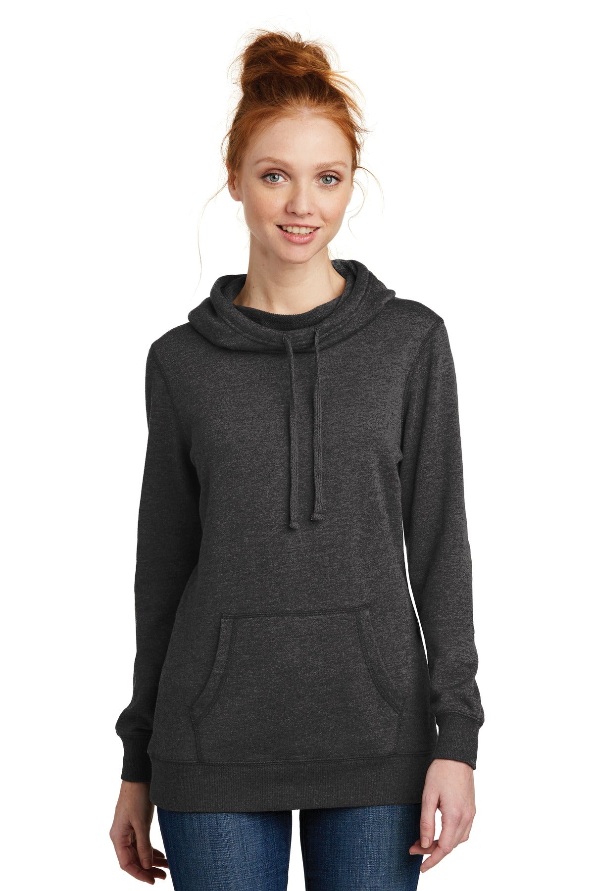 District Â® Women's Lightweight Fleece Hoodie. DM493