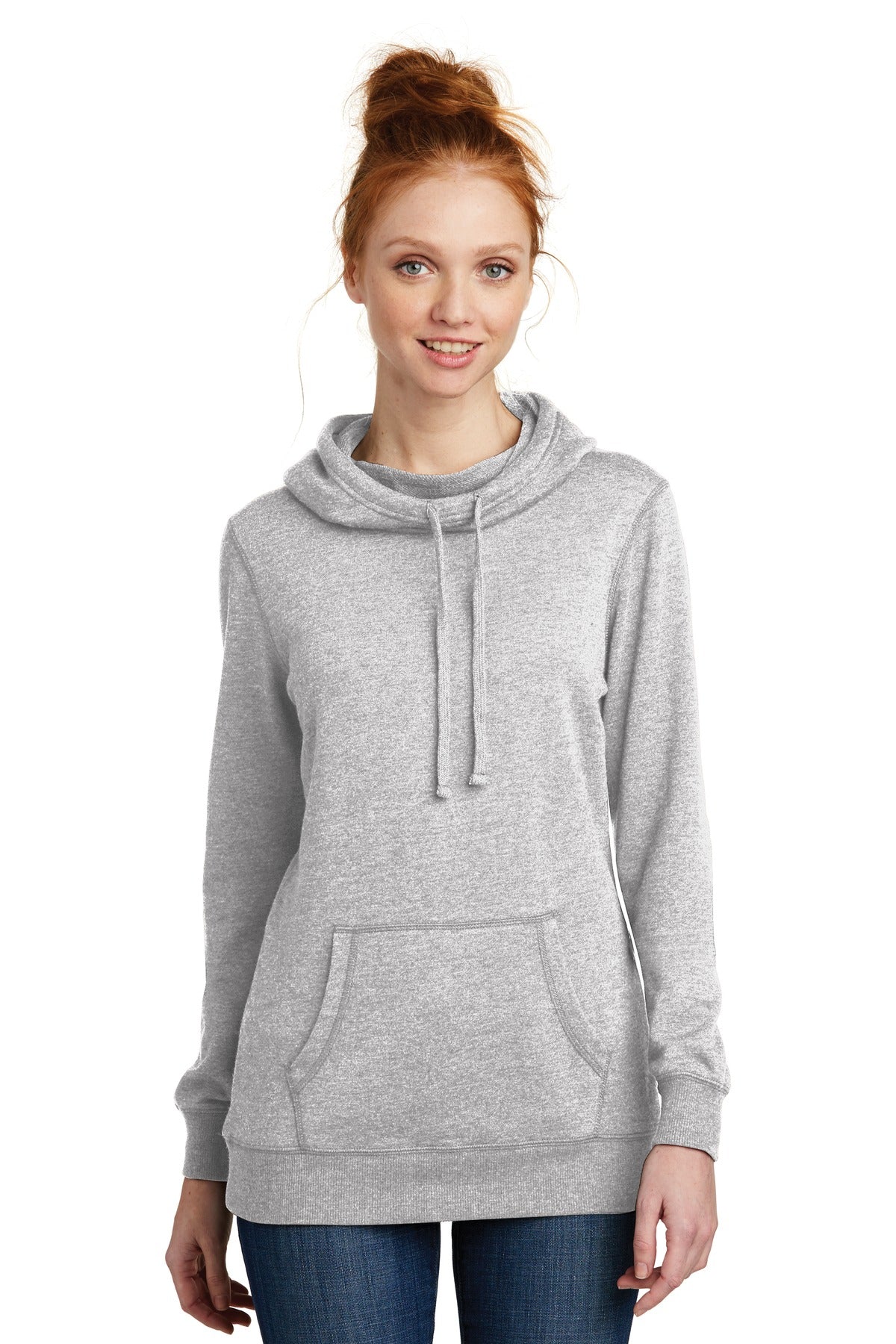 District Â® Women's Lightweight Fleece Hoodie. DM493