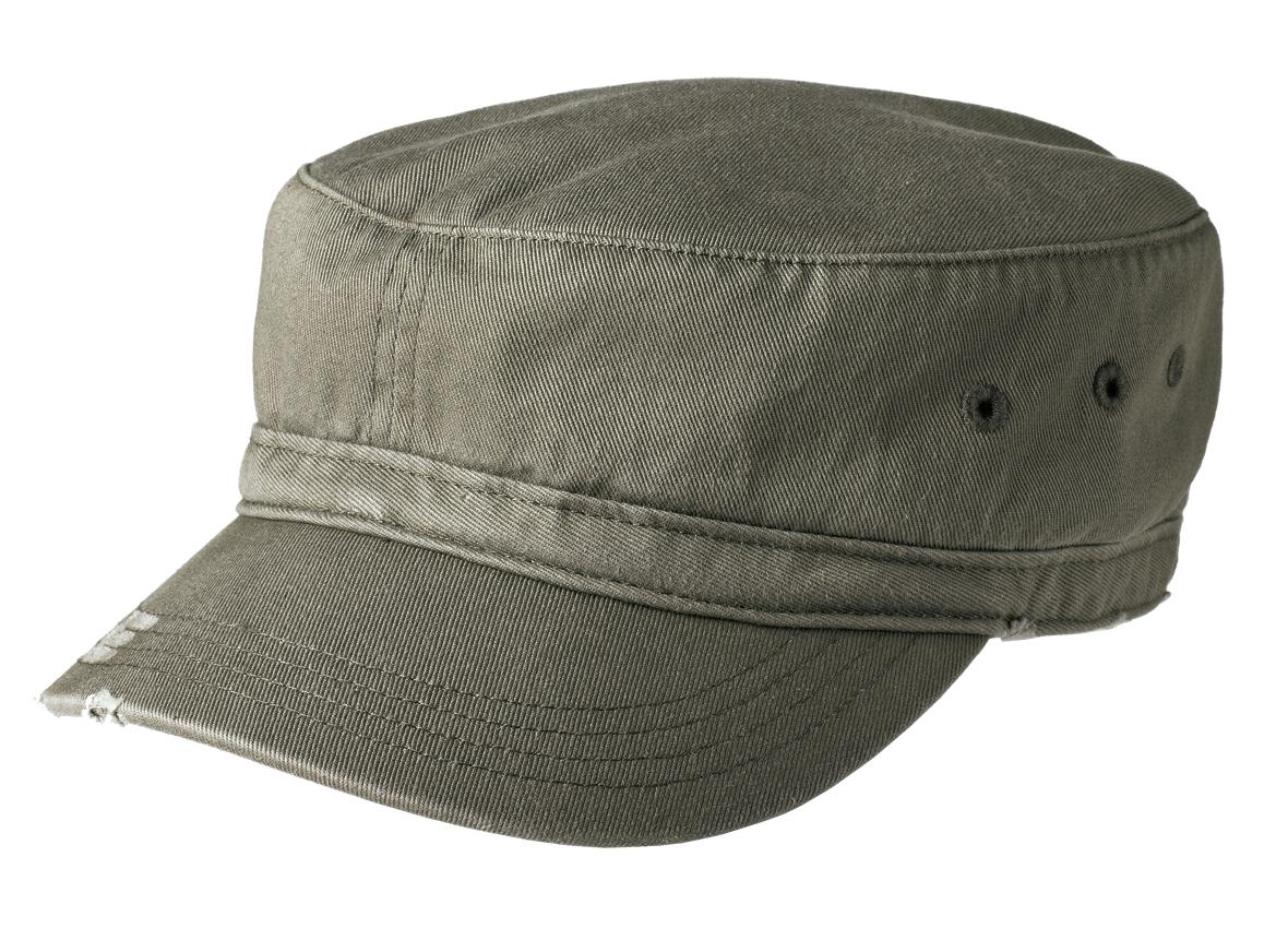 DistrictÂ® Distressed Military Hat.  DT605