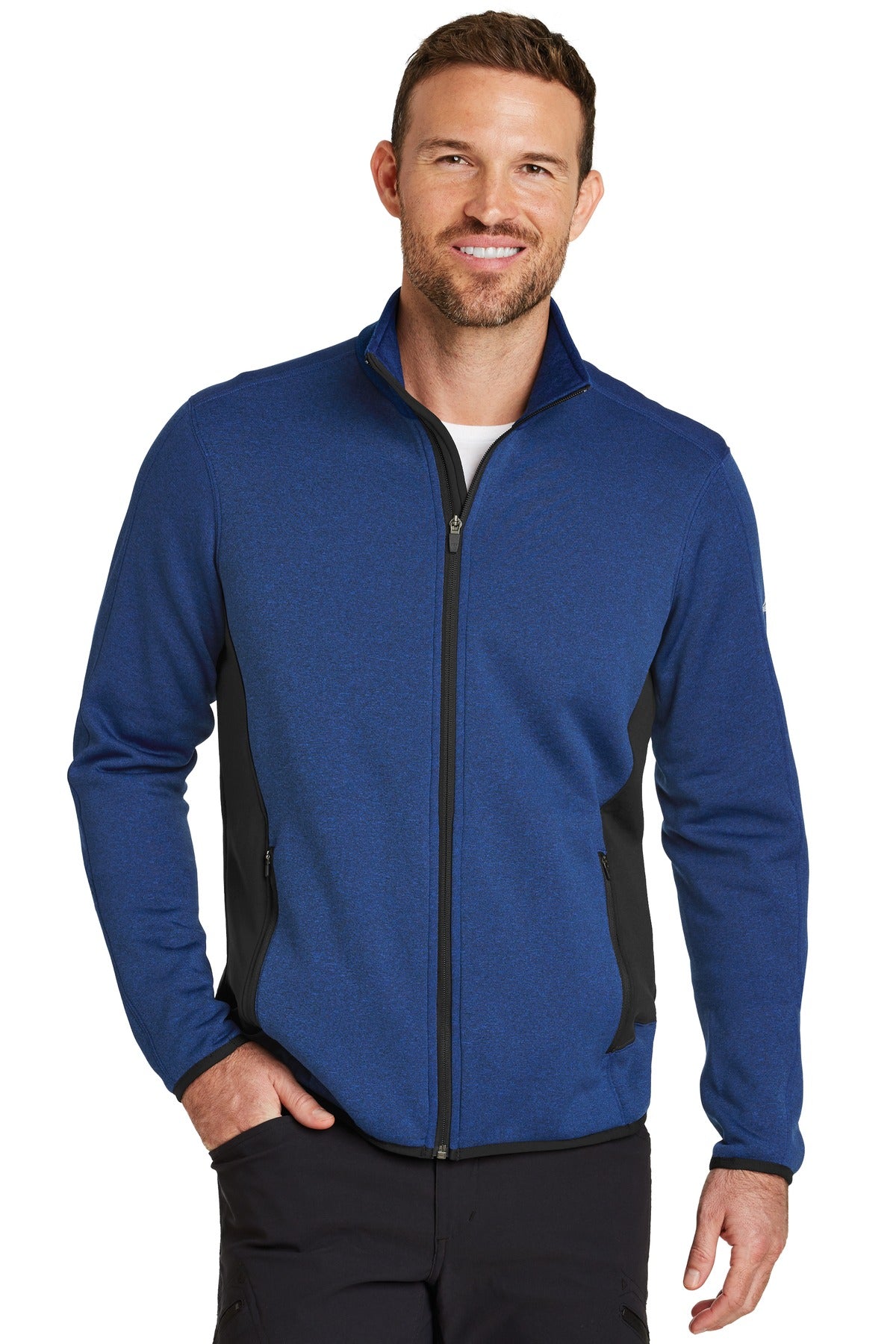 Eddie BauerÂ® Full-Zip Heather Stretch Fleece Jacket. EB238