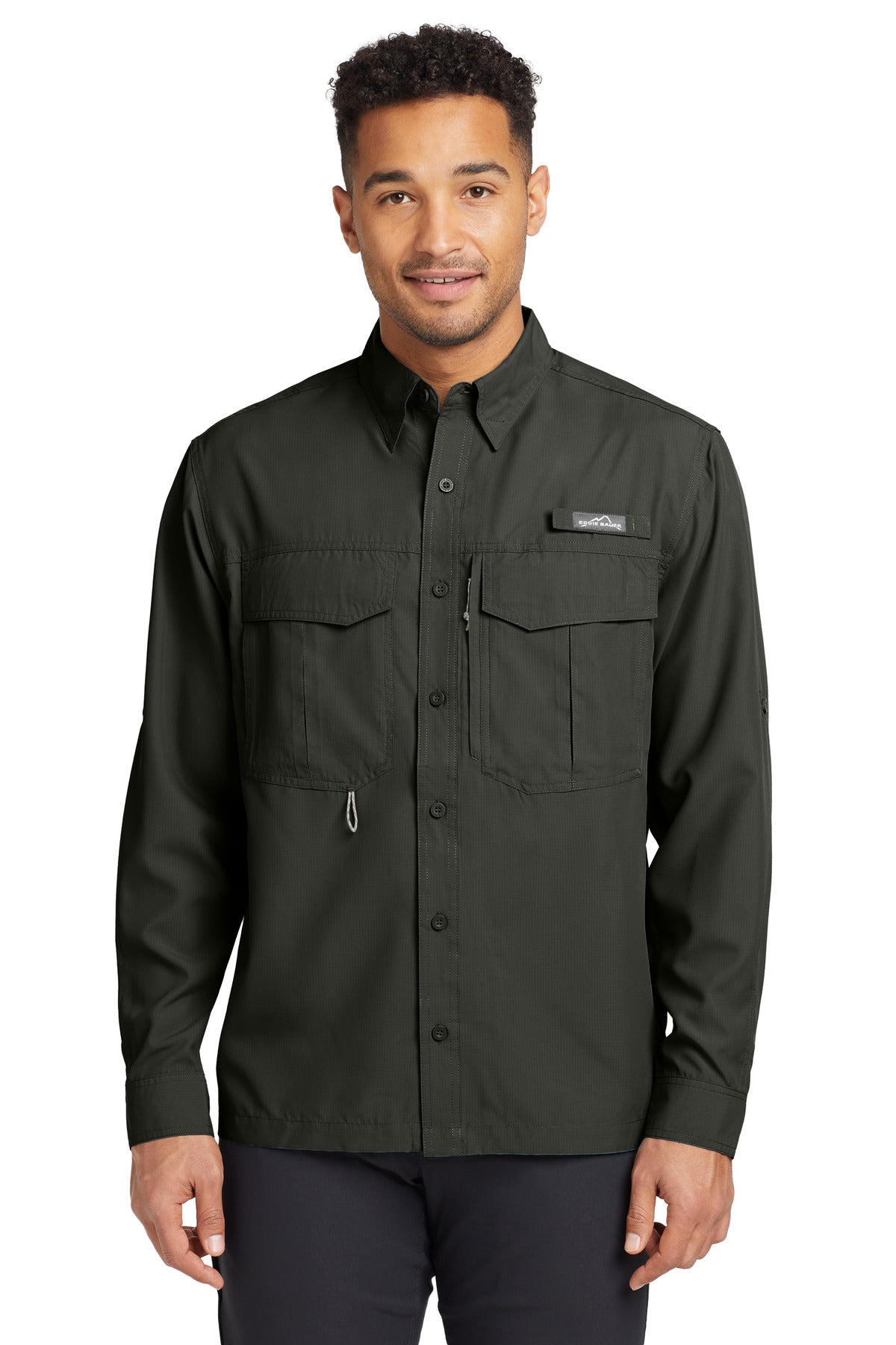 Eddie BauerÂ® - Long Sleeve Performance Fishing Shirt. EB600