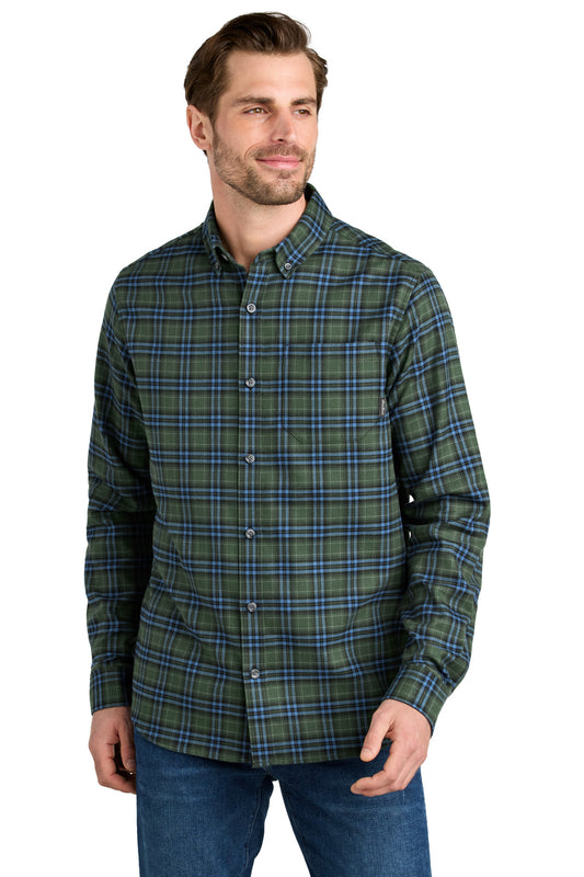 قميص Eddie Bauer® المفضل بأكمام طويلة من الفلانيل المنقوش EB610