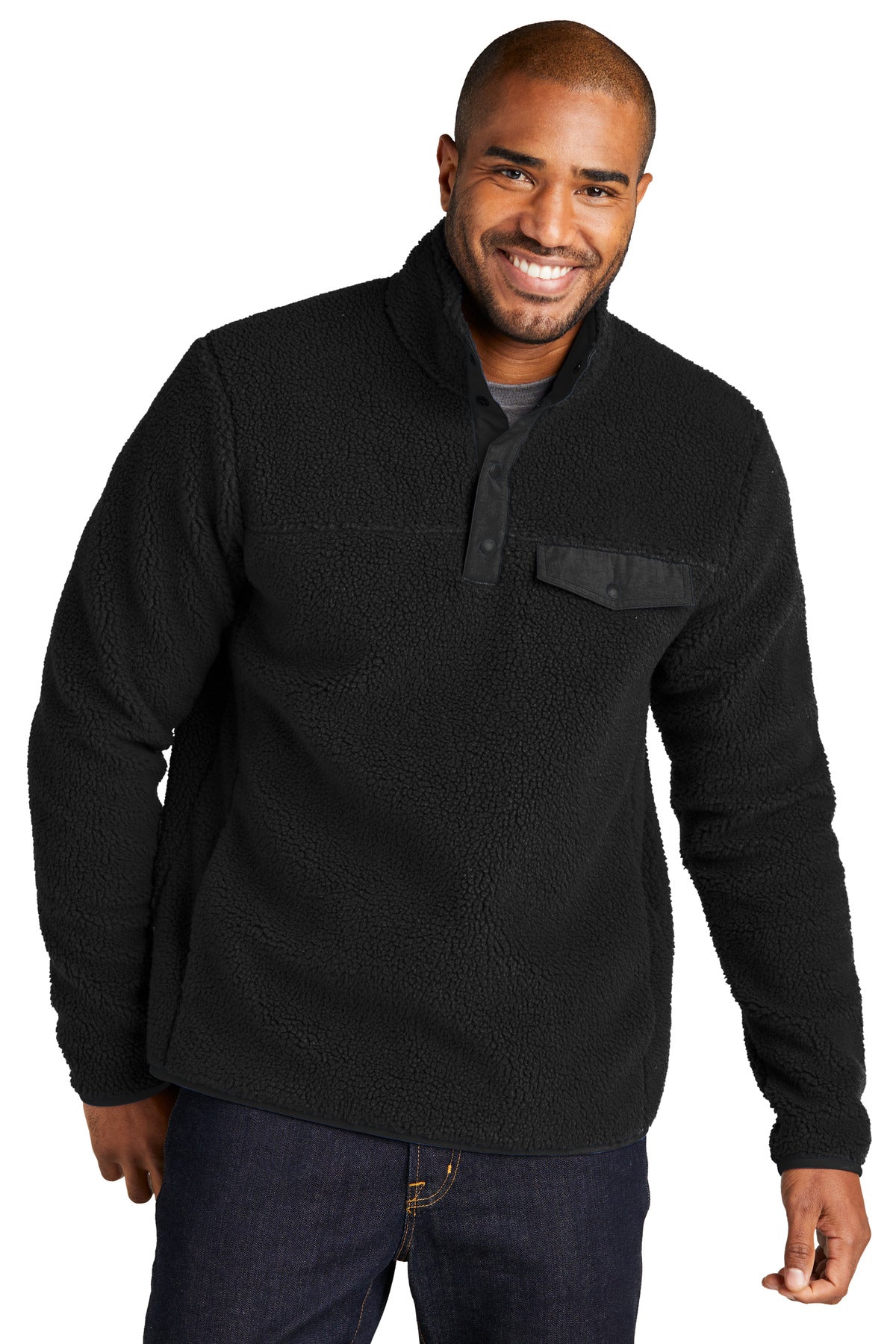 Port AuthorityÂ® Camp Fleece Snap Pullover F140