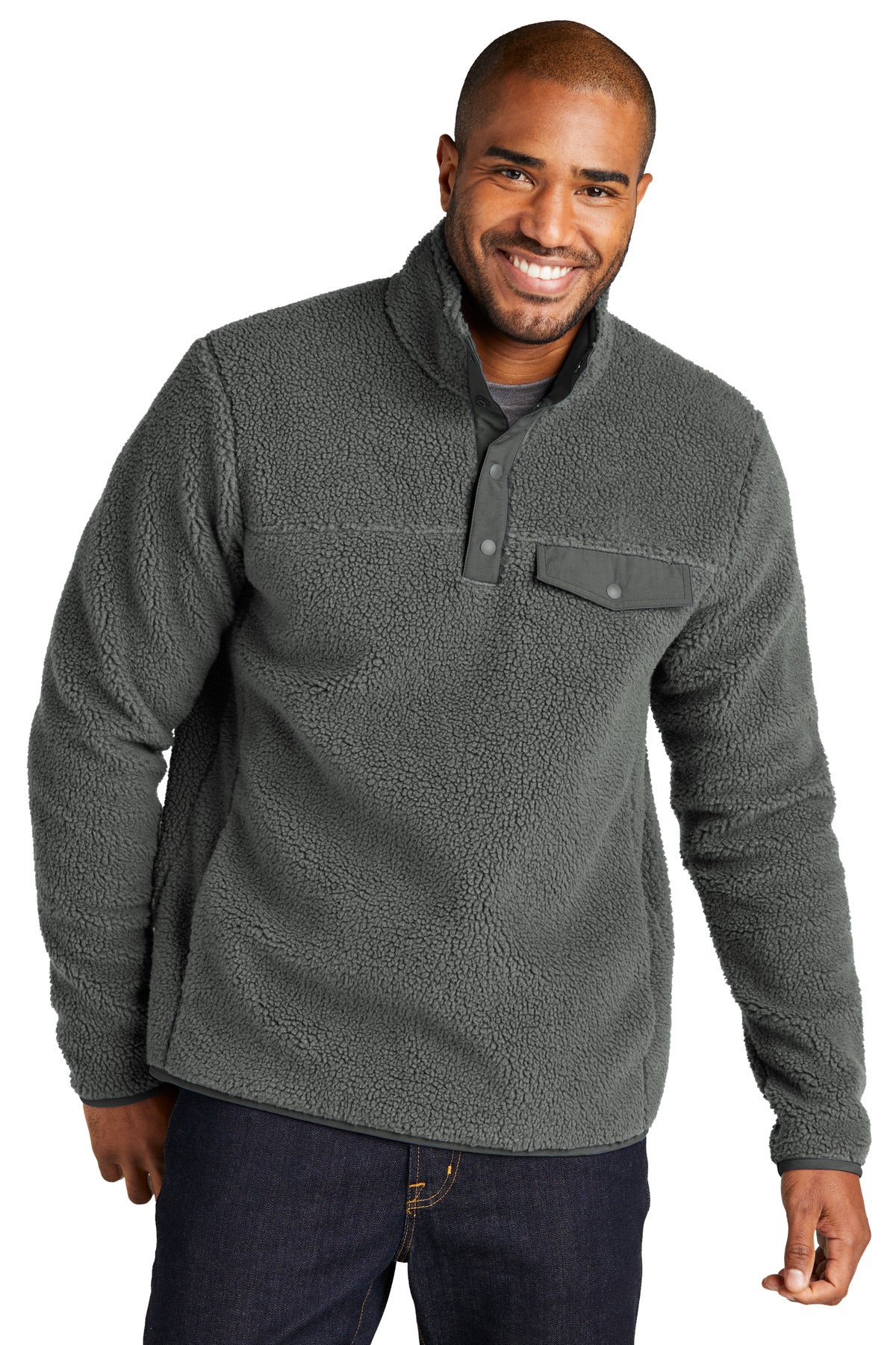 Port AuthorityÂ® Camp Fleece Snap Pullover F140
