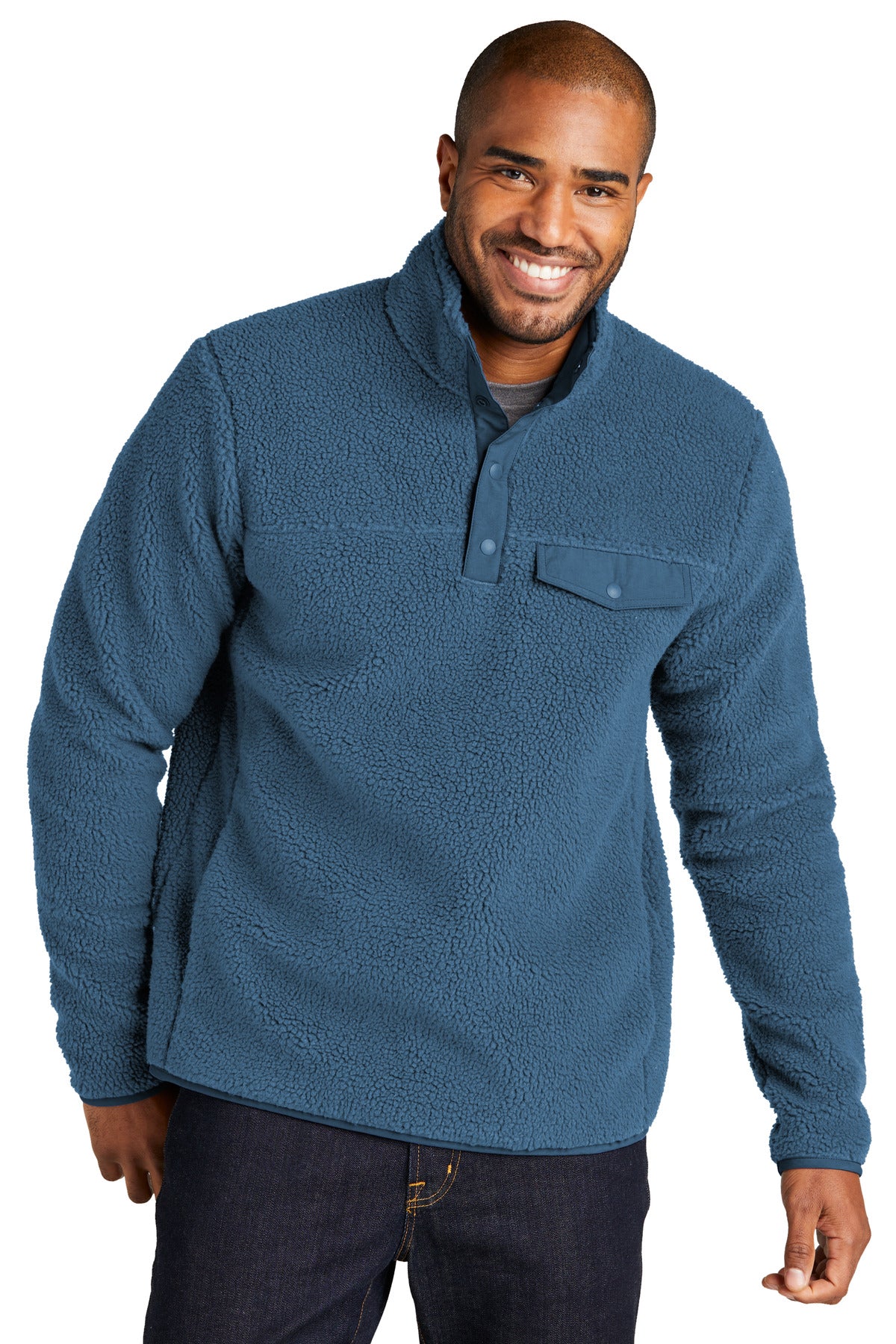 Port AuthorityÂ® Camp Fleece Snap Pullover F140