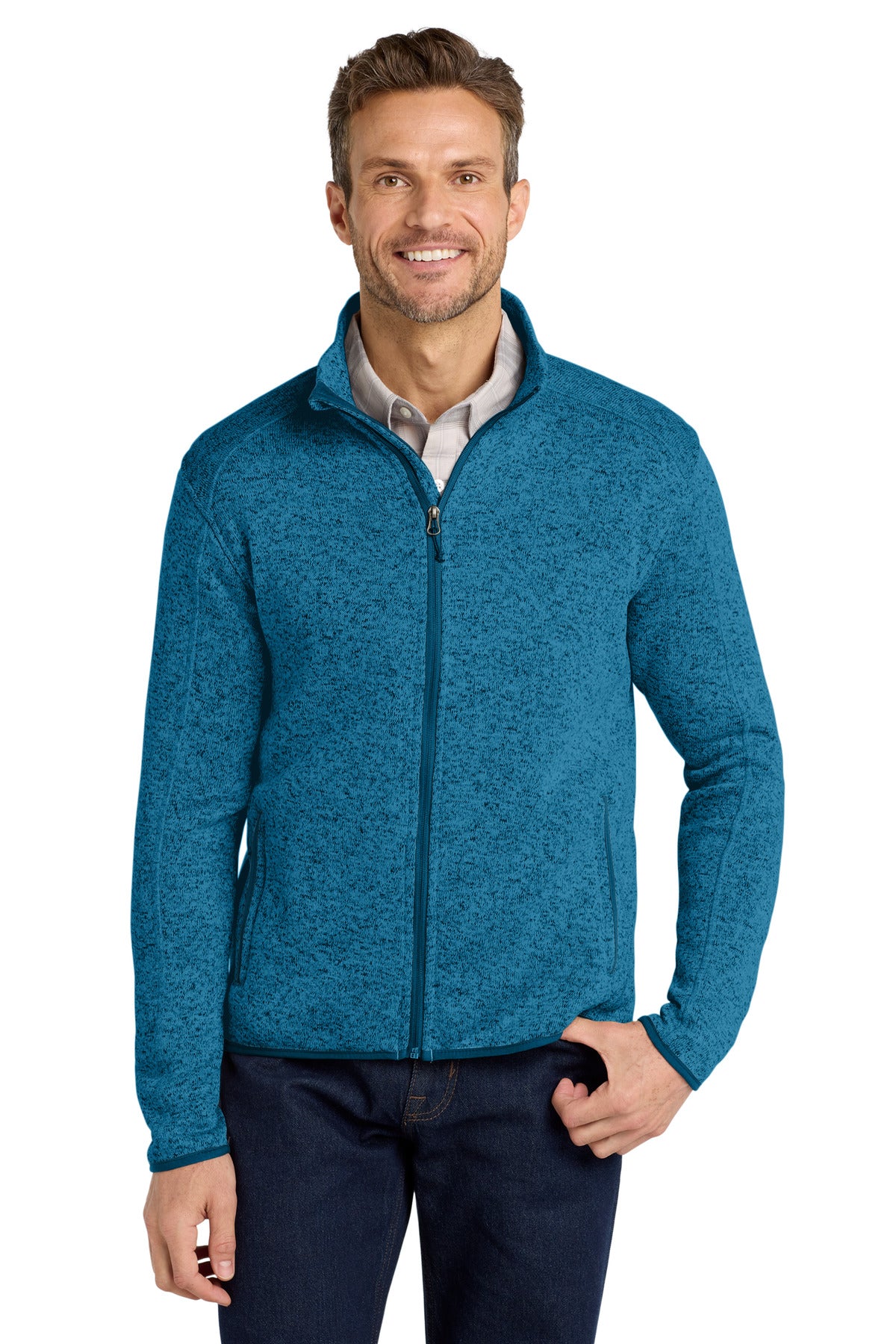Port AuthorityÂ® Sweater Fleece Jacket. F232
