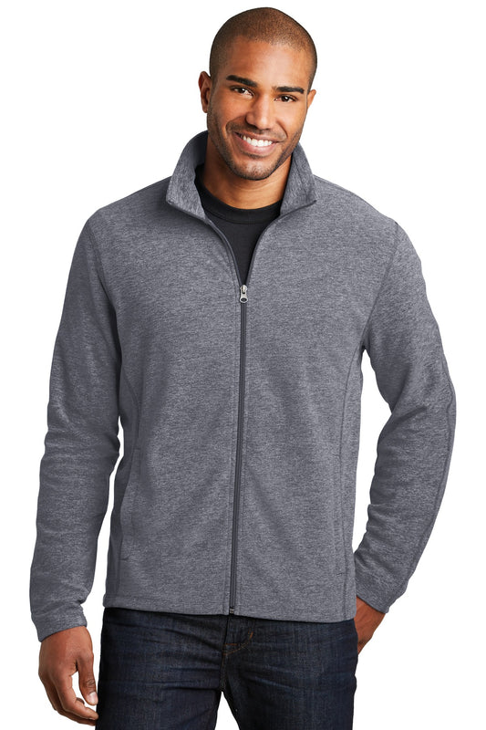 Port AuthorityÂ® Heather Microfleece Full-Zip Jacket. F235