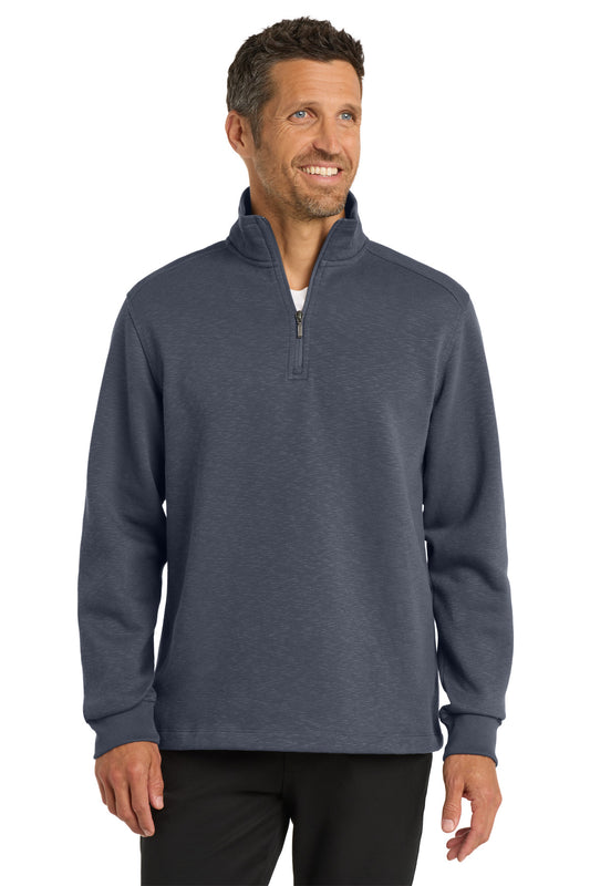 Port AuthorityÂ® Slub Fleece 1/4-Zip Pullover. F295