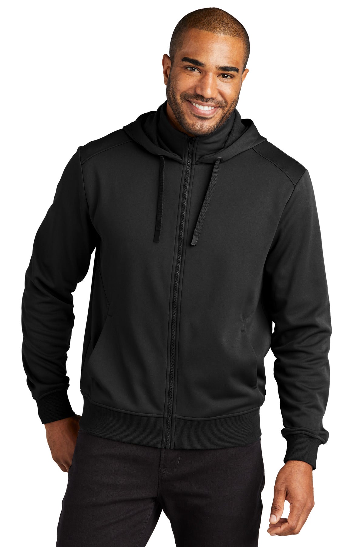 Port AuthorityÂ® Smooth Fleece Hooded Jacket F814