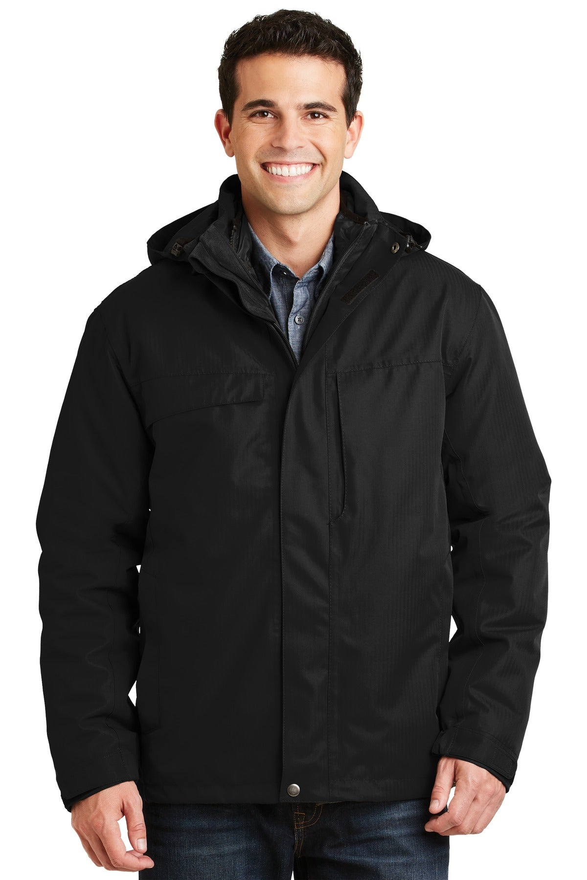 Port AuthorityÂ® Herringbone 3-in-1 Parka. J302