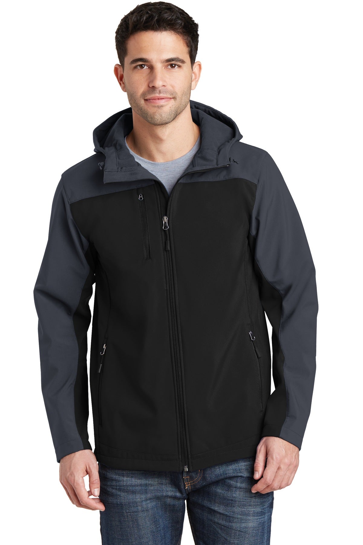 Port AuthorityÂ® Hooded Core Soft Shell Jacket. J335