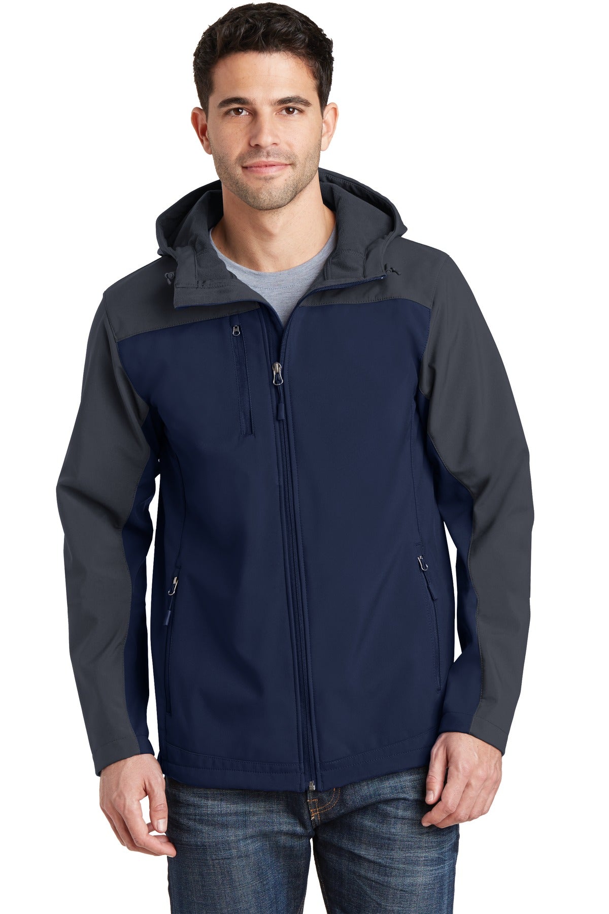 Port AuthorityÂ® Hooded Core Soft Shell Jacket. J335