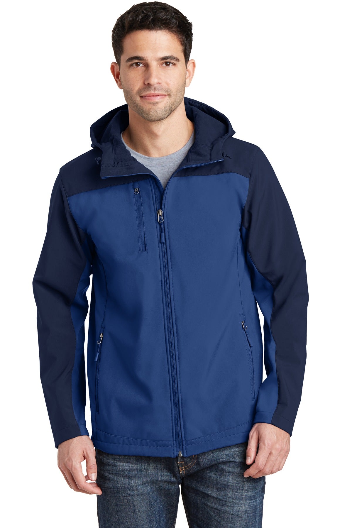 Port AuthorityÂ® Hooded Core Soft Shell Jacket. J335
