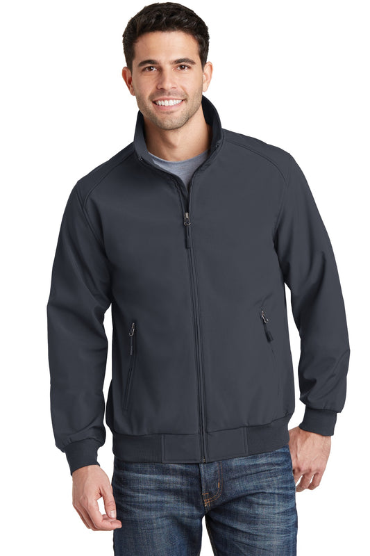 Port AuthorityÂ® Soft Shell Bomber Jacket. J337