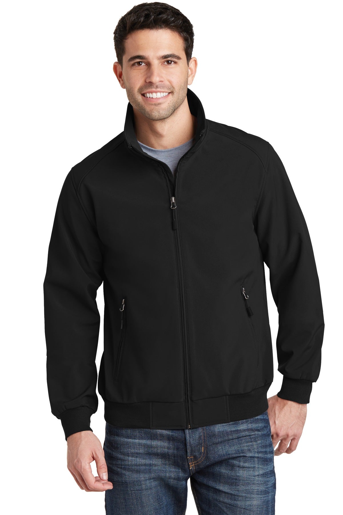 Port AuthorityÂ® Soft Shell Bomber Jacket. J337
