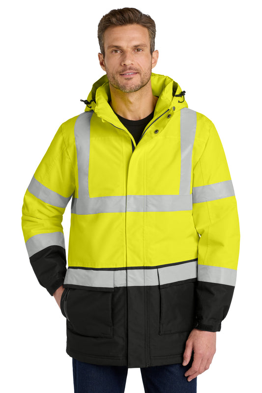 Port AuthorityÂ® ANSI 107 Class 3 Safety Heavyweight Parka. J799S