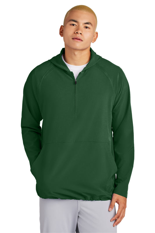 Sport-TekÂ® Repeat 1/2-Zip Long Sleeve Hooded Jacket JST488