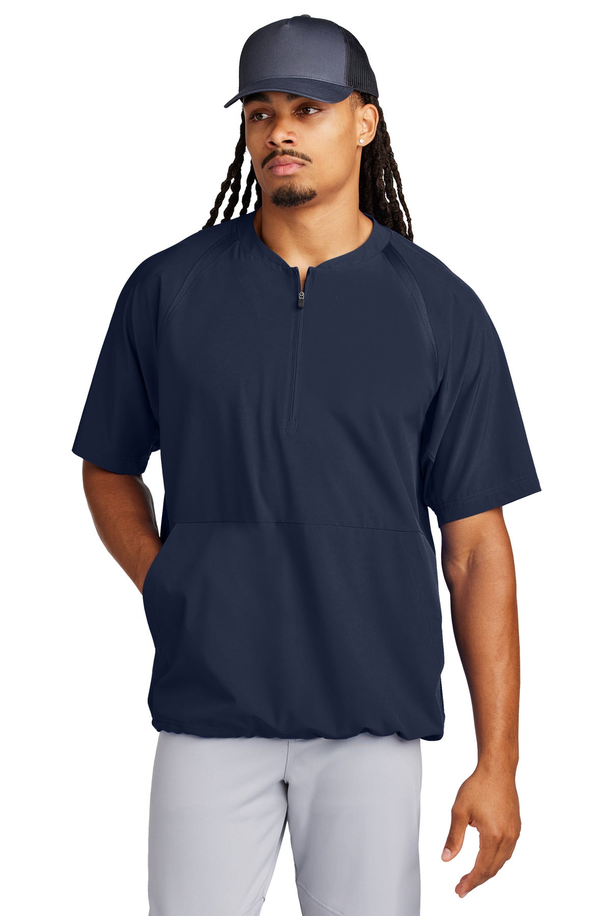 Sport-TekÂ® Repeat 1/2-Zip Short Sleeve Jacket JST489