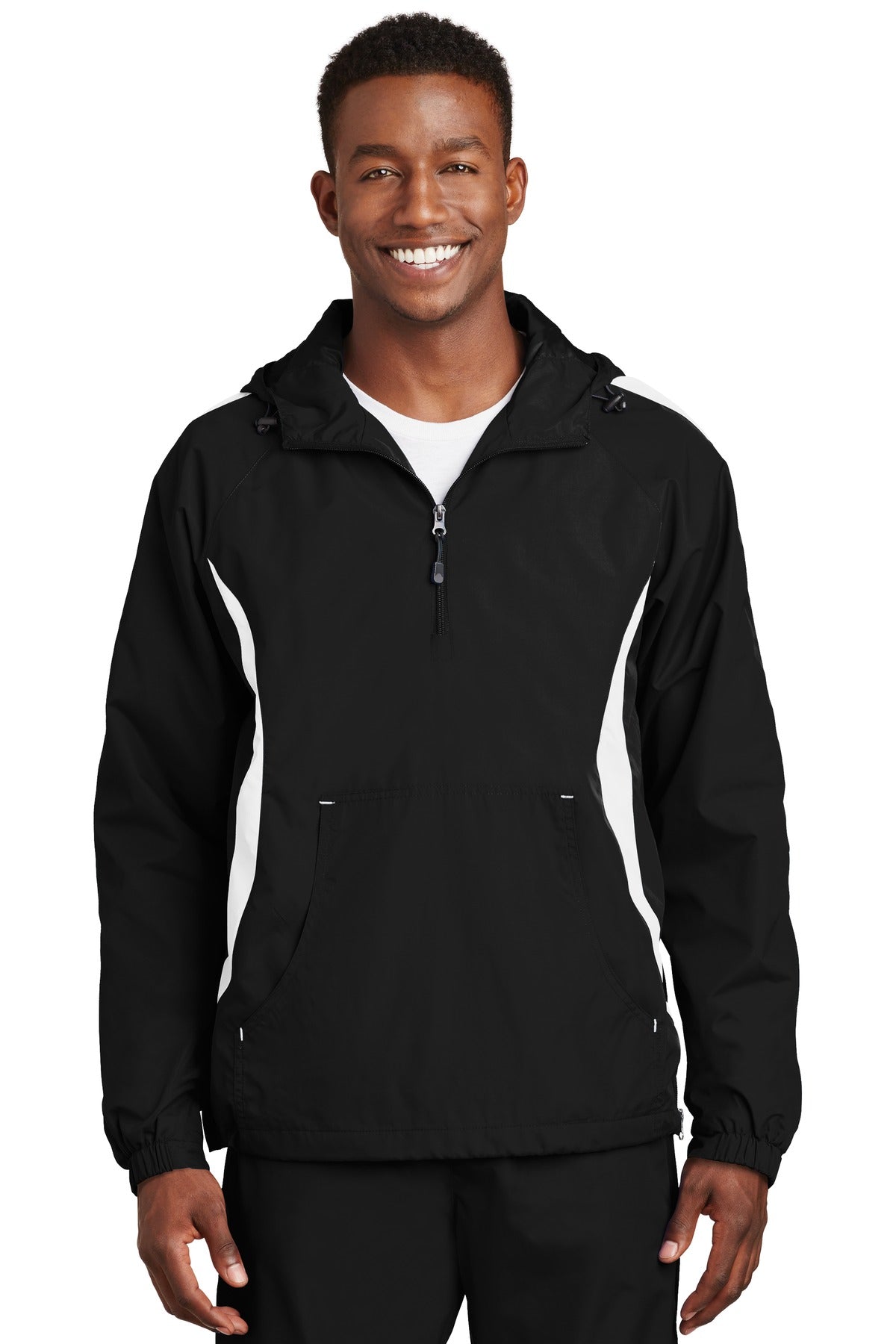 Sport-TekÂ® Colorblock Raglan Anorak. JST63