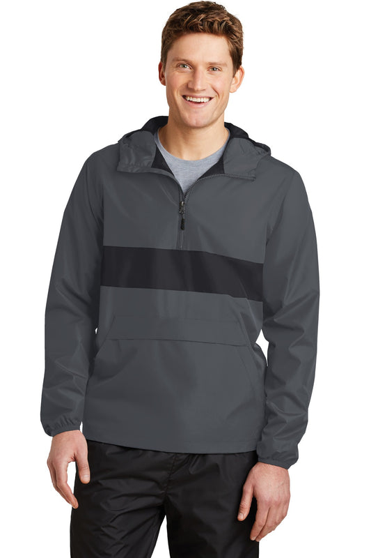 Sport-TekÂ® Zipped Pocket Anorak. JST65