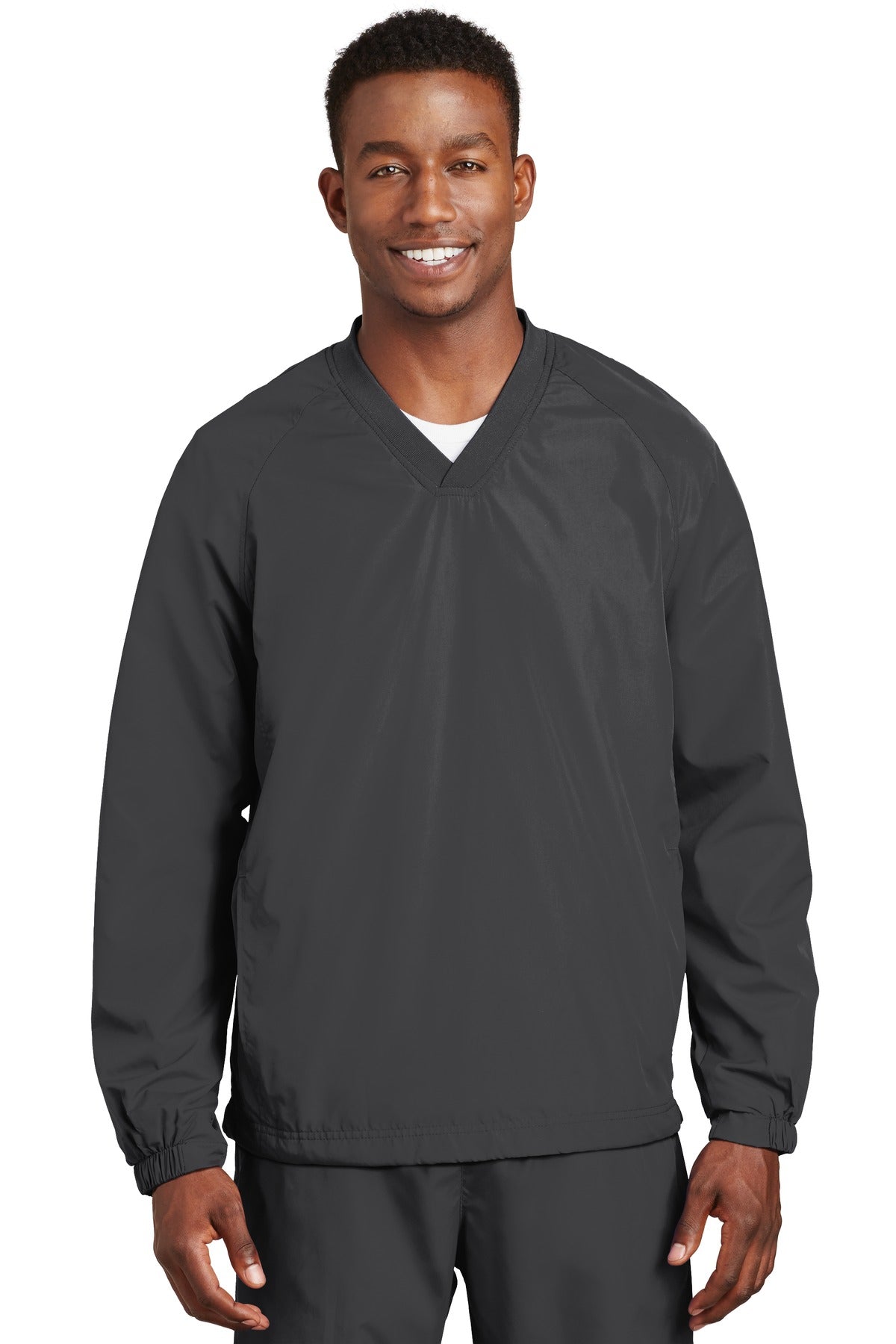 Sport-TekÂ® V-Neck Raglan Wind Shirt. JST72