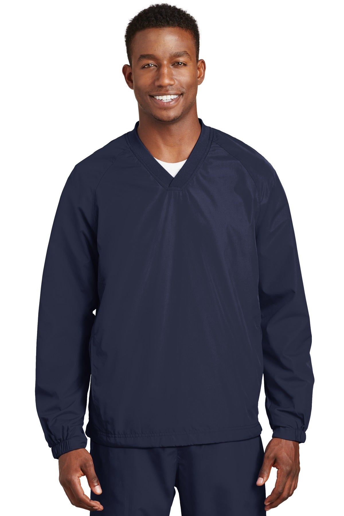 Sport-TekÂ® V-Neck Raglan Wind Shirt. JST72