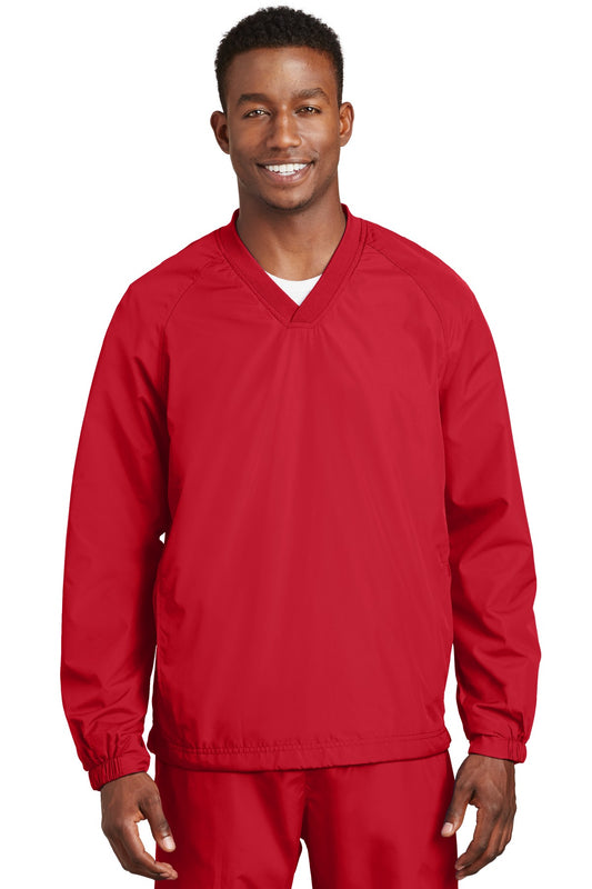 Sport-TekÂ® V-Neck Raglan Wind Shirt. JST72
