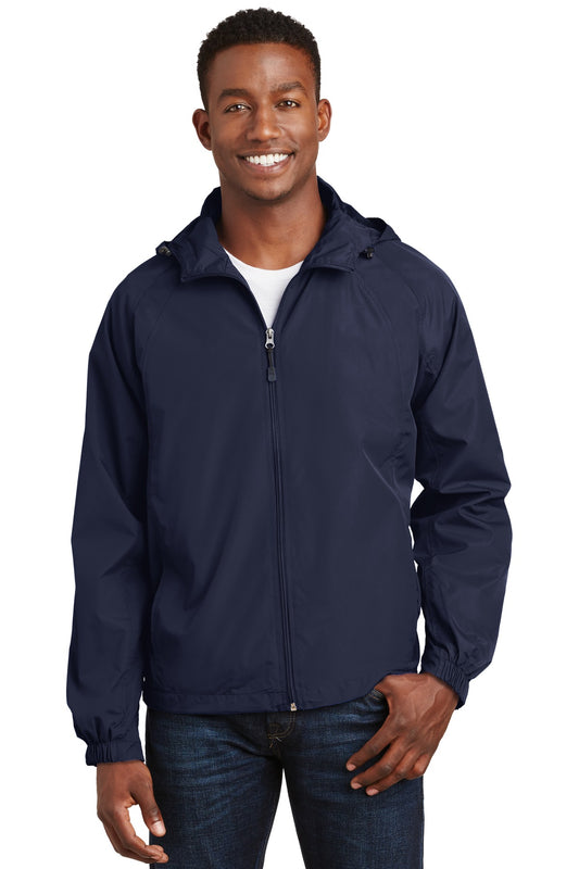 Sport-TekÂ® Hooded Raglan Jacket. JST73