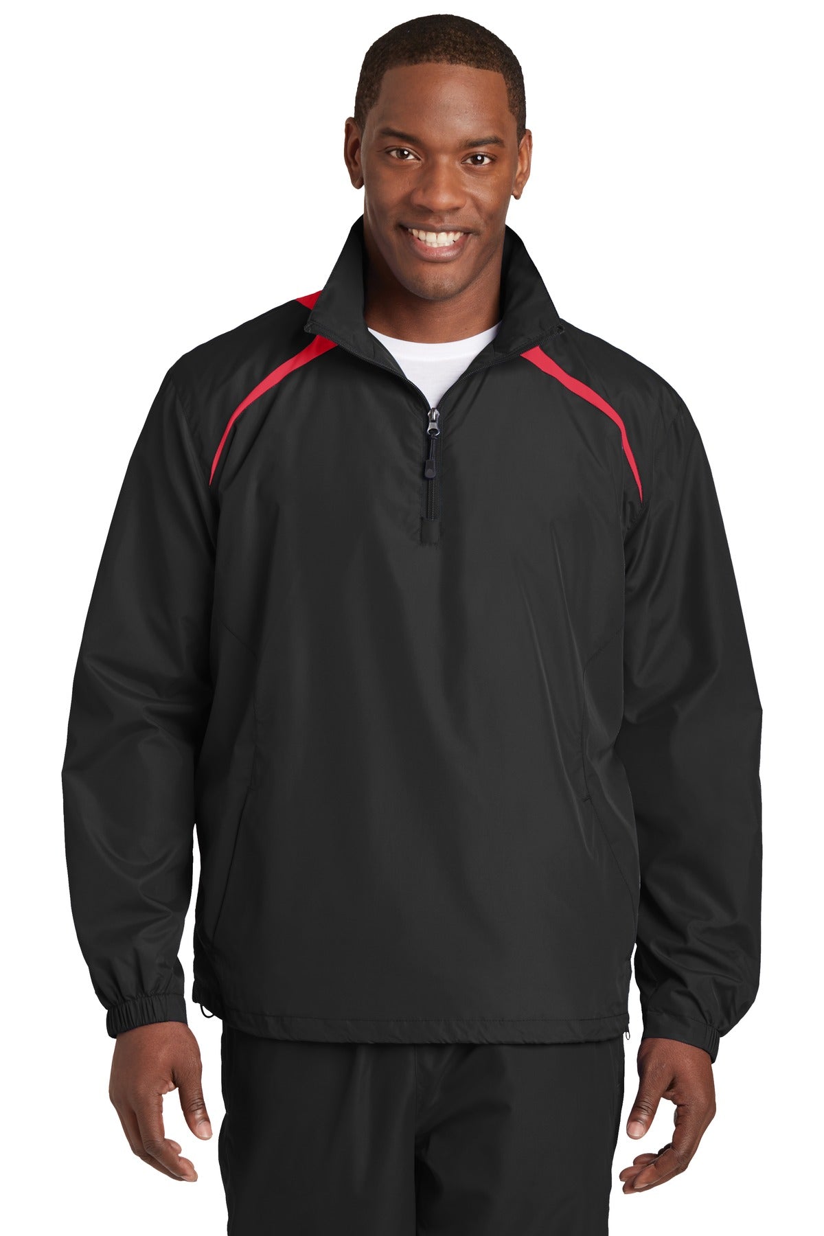 Sport-TekÂ® 1/2-Zip Wind Shirt. JST75